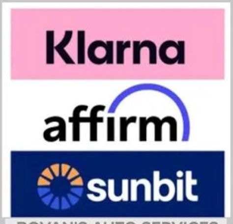 Klarna, Affirm, and Sunbit financing options